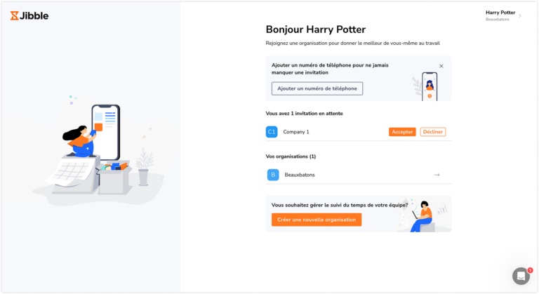 Page utilisateur
